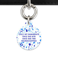 Bailey And Bone Pet Tag Sky Terrazzo Pet Tag