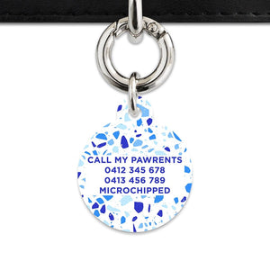 Bailey And Bone Pet Tag Sky Terrazzo Pet Tag