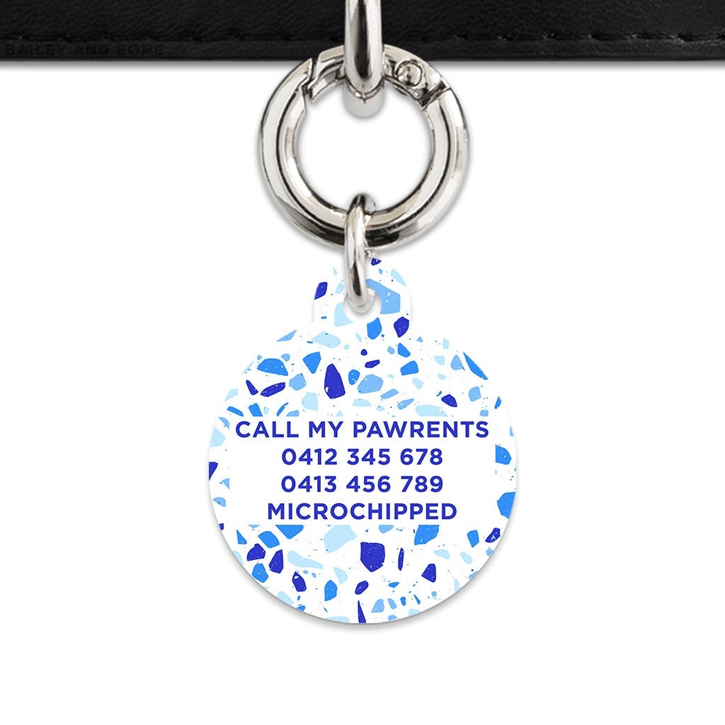 Bailey And Bone Pet Tag Sky Terrazzo Pet Tag