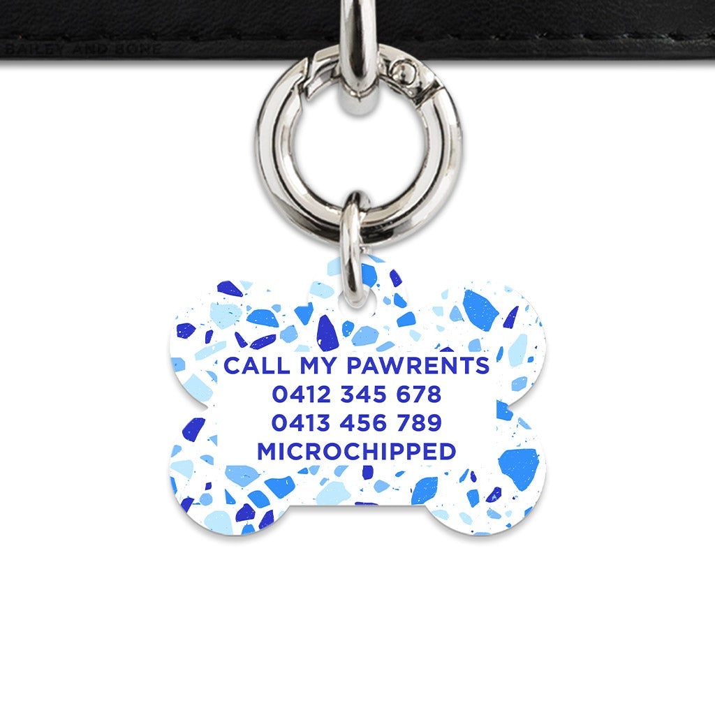 Bailey And Bone Pet Tag Sky Terrazzo Pet Tag