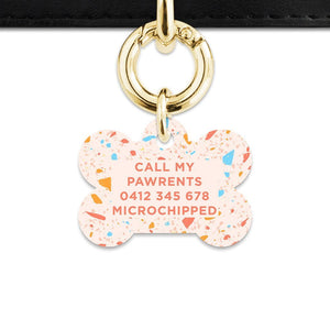 Bailey And Bone Pet Tag Summer Terrazzo Pet Tag