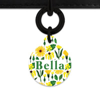 Bailey And Bone Pet Tag Sunflowers Pet Tag