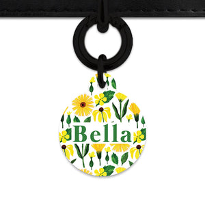 Bailey And Bone Pet Tag Sunflowers Pet Tag