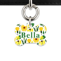 Bailey And Bone Pet Tag Sunflowers Pet Tag