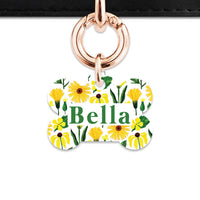 Bailey And Bone Pet Tag Sunflowers Pet Tag