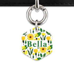 Bailey And Bone Pet Tag Sunflowers Pet Tag