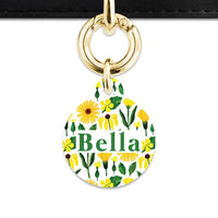 Bailey And Bone Pet Tag Sunflowers Pet Tag