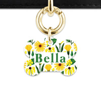 Bailey And Bone Pet Tag Sunflowers Pet Tag
