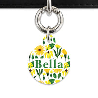 Bailey And Bone Pet Tag Sunflowers Pet Tag