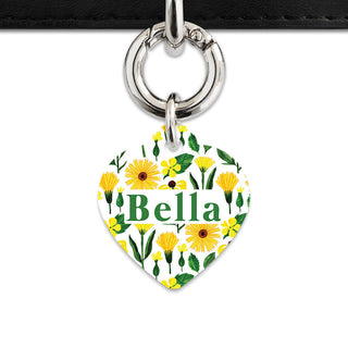 Bailey And Bone Pet Tag Sunflowers Pet Tag