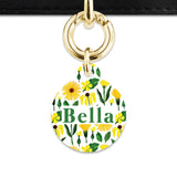 Bailey And Bone Pet Tag Sunflowers Pet Tag