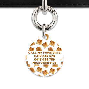 Bailey And Bone Pet Tag Toast Pattern Pet Tag