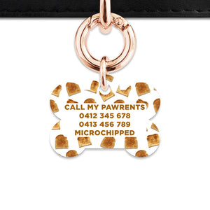 Bailey And Bone Pet Tag Toast Pattern Pet Tag