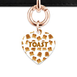 Bailey And Bone Pet Tag Toast Pattern Pet Tag