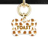 Bailey And Bone Pet Tag Toast Pattern Pet Tag
