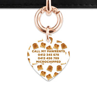 Bailey And Bone Pet Tag Toast Pattern Pet Tag