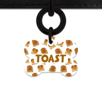 Bailey And Bone Pet Tag Toast Pattern Pet Tag