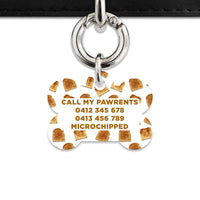 Bailey And Bone Pet Tag Toast Pattern Pet Tag