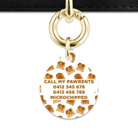 Bailey And Bone Pet Tag Toast Pattern Pet Tag