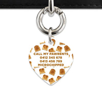 Bailey And Bone Pet Tag Toast Pattern Pet Tag