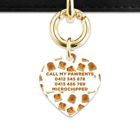 Bailey And Bone Pet Tag Toast Pattern Pet Tag