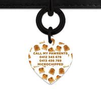 Bailey And Bone Pet Tag Toast Pattern Pet Tag