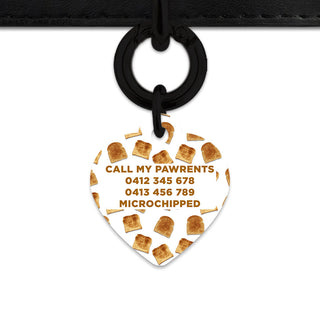 Bailey And Bone Pet Tag Toast Pattern Pet Tag