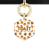 Bailey And Bone Pet Tag Toast Pattern Pet Tag