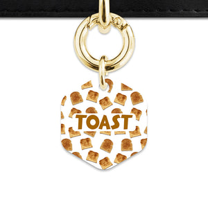 Bailey And Bone Pet Tag Toast Pattern Pet Tag