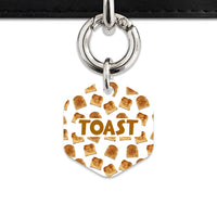 Bailey And Bone Pet Tag Toast Pattern Pet Tag