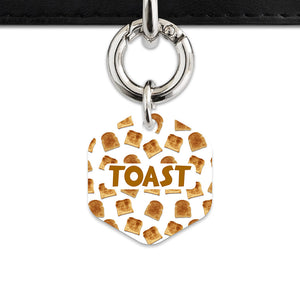 Bailey And Bone Pet Tag Toast Pattern Pet Tag