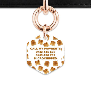 Bailey And Bone Pet Tag Toast Pattern Pet Tag