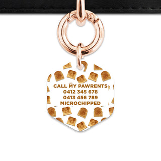Bailey And Bone Pet Tag Toast Pattern Pet Tag