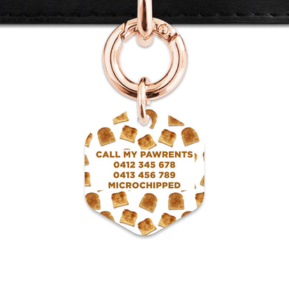 Bailey And Bone Pet Tag Toast Pattern Pet Tag