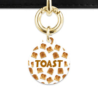 Bailey And Bone Pet Tag Toast Pattern Pet Tag