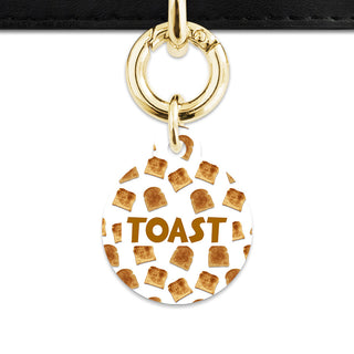 Bailey And Bone Pet Tag Toast Pattern Pet Tag