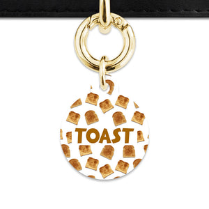 Bailey And Bone Pet Tag Toast Pattern Pet Tag