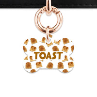 Bailey And Bone Pet Tag Toast Pattern Pet Tag
