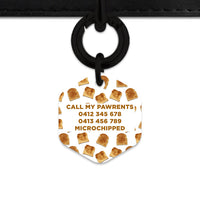 Bailey And Bone Pet Tag Toast Pattern Pet Tag