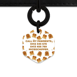 Bailey And Bone Pet Tag Toast Pattern Pet Tag