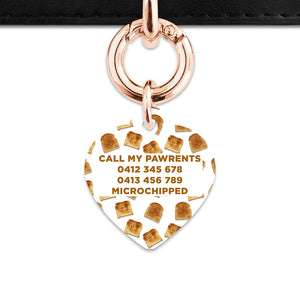 Bailey And Bone Pet Tag Toast Pattern Pet Tag