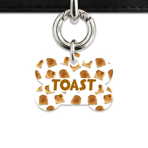 Bailey And Bone Pet Tag Toast Pattern Pet Tag