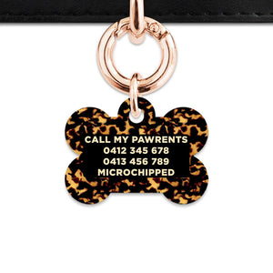 Bailey And Bone Pet Tag Tortoise Shell Pet Tag