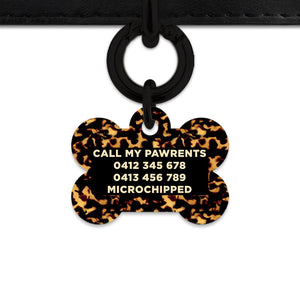 Bailey And Bone Pet Tag Tortoise Shell Pet Tag