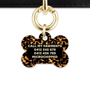 Bailey And Bone Pet Tag Tortoise Shell Pet Tag