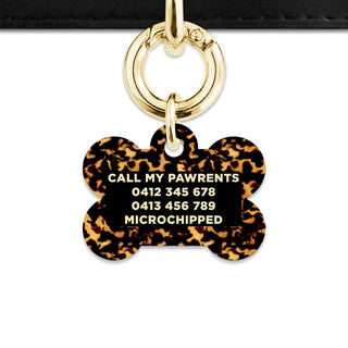 Bailey And Bone Pet Tag Tortoise Shell Pet Tag