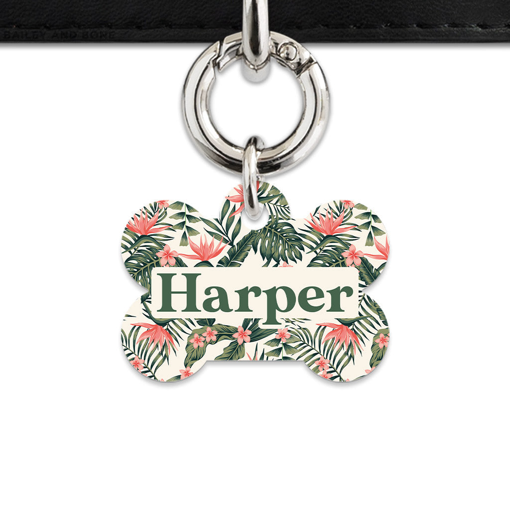 Bailey And Bone Pet Tag Tropical Summer Pet Tag