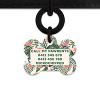 Bailey And Bone Pet Tag Tropical Summer Pet Tag