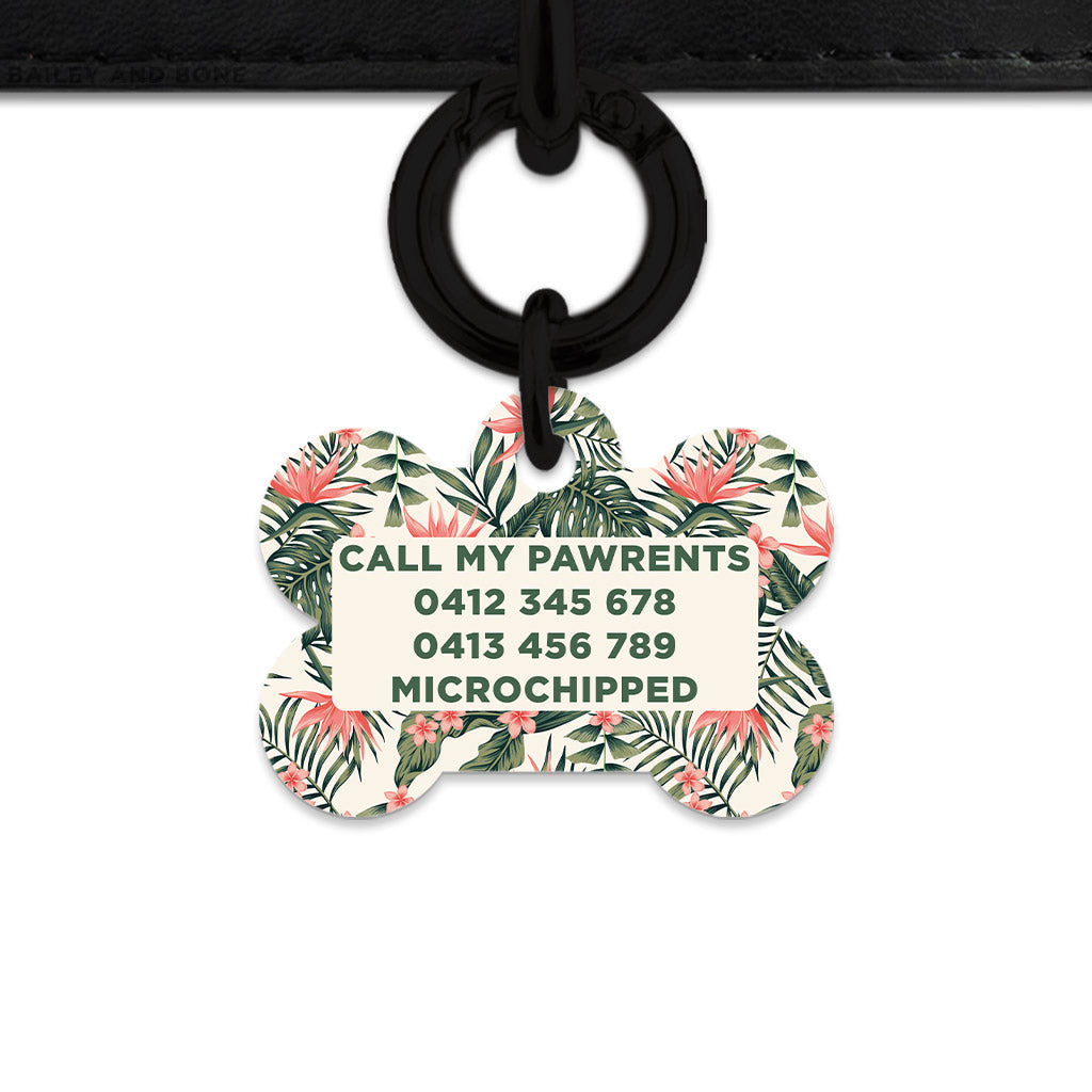 Bailey And Bone Pet Tag Tropical Summer Pet Tag