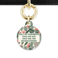 Bailey And Bone Pet Tag Tropical Summer Pet Tag
